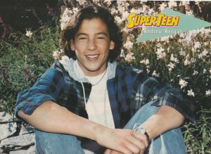 Andrew Keegan Jason James Richter teen magazine pinup clipping rocks grass Superteen modeling