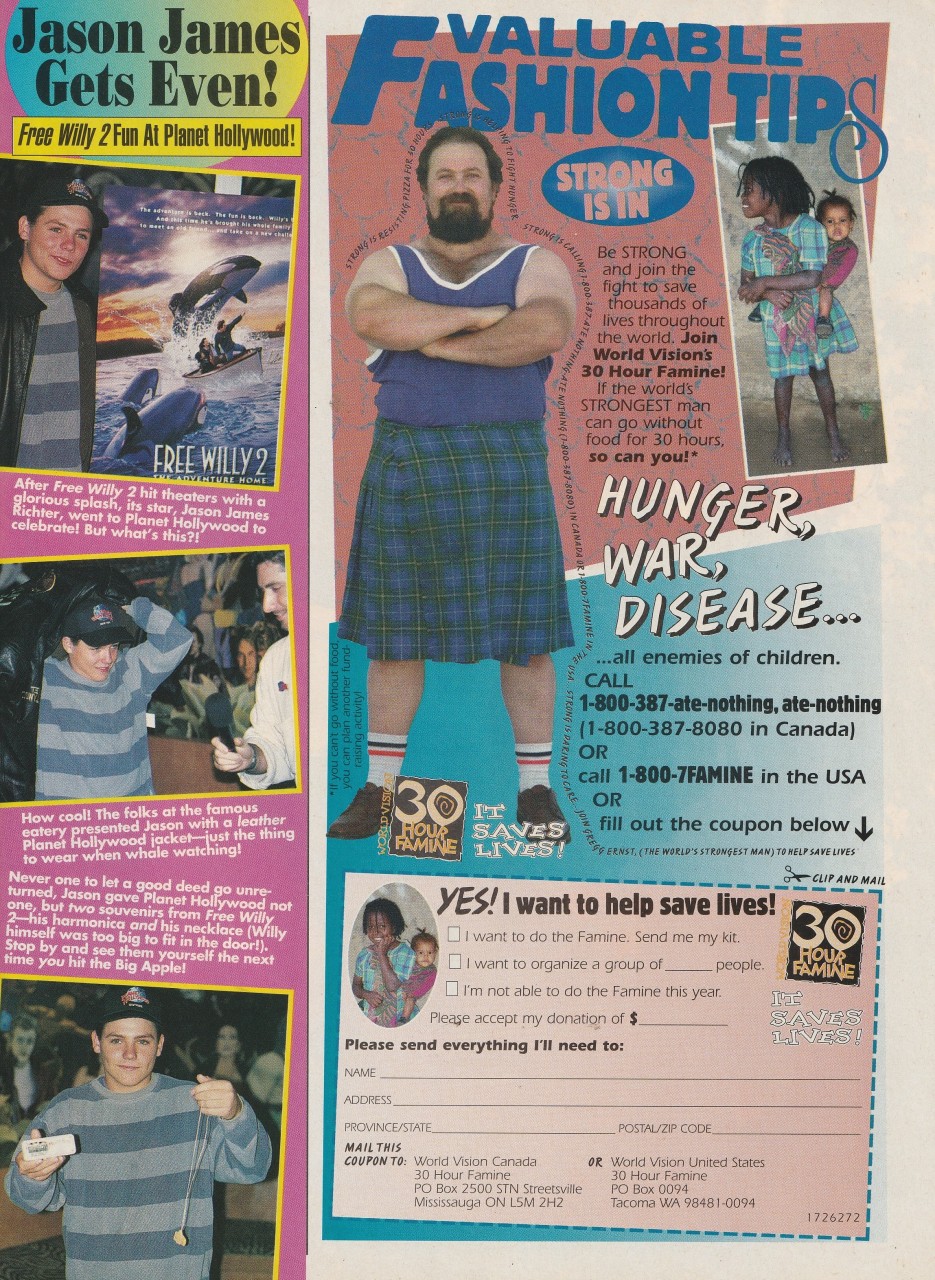 Andrew Keegan Jason James Richter teen magazine pinup clipping rocks grass Superteen modeling - Image 2