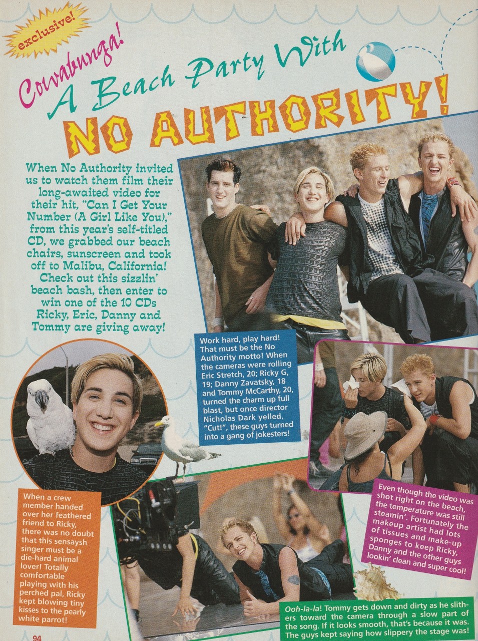 Westlife No Authority teen magazine pinup clipping Bop black sweater pix - Image 2