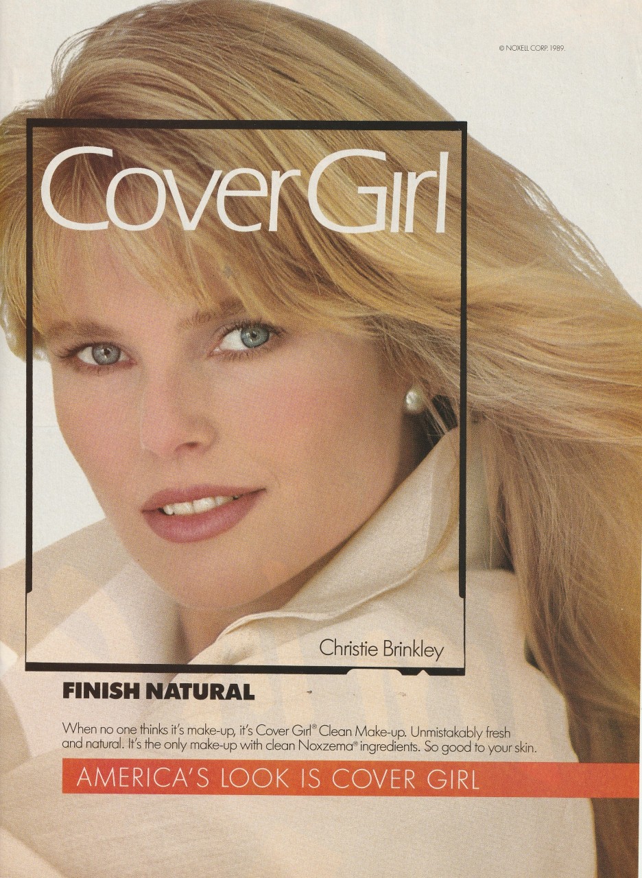 Christie Brinkley teen magazine pinup clipping vintage Cover Girl Add Lips Pix