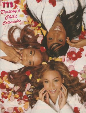 Destiny's Child teen magazine pinup clipping vintage flower petals Pix M music