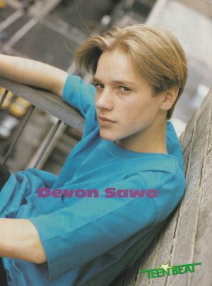 Devon Sawa teen magazine pinup clipping blue shirt vintage Casper young boy Pix