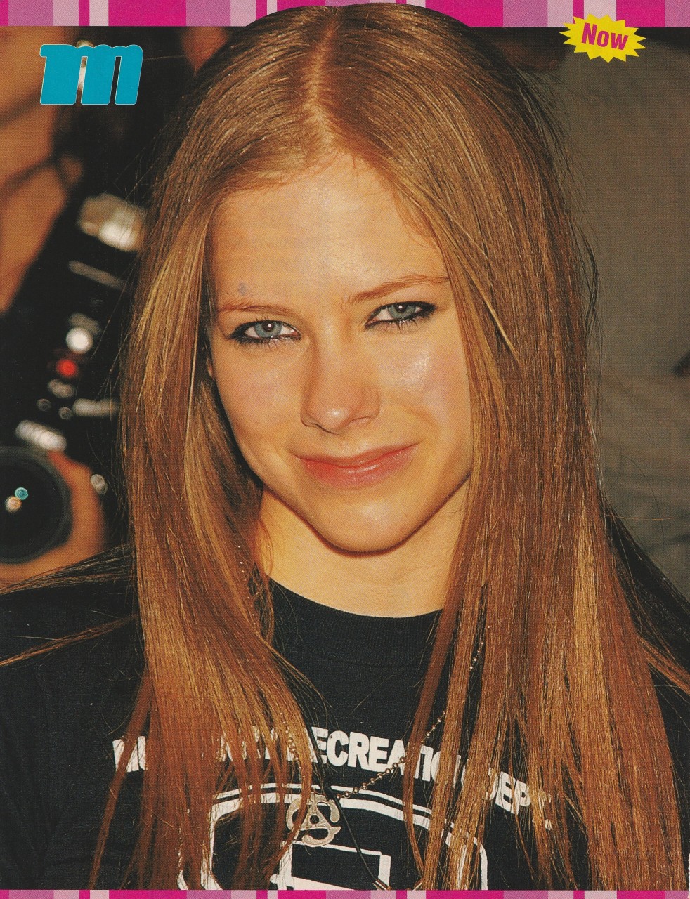 Avril Lavigne teen magazine pinup clipping vintage lips long hair M