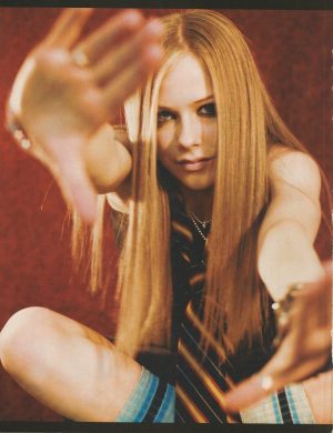 Avril Lavigne teen magazine pinup clipping socks rock girl