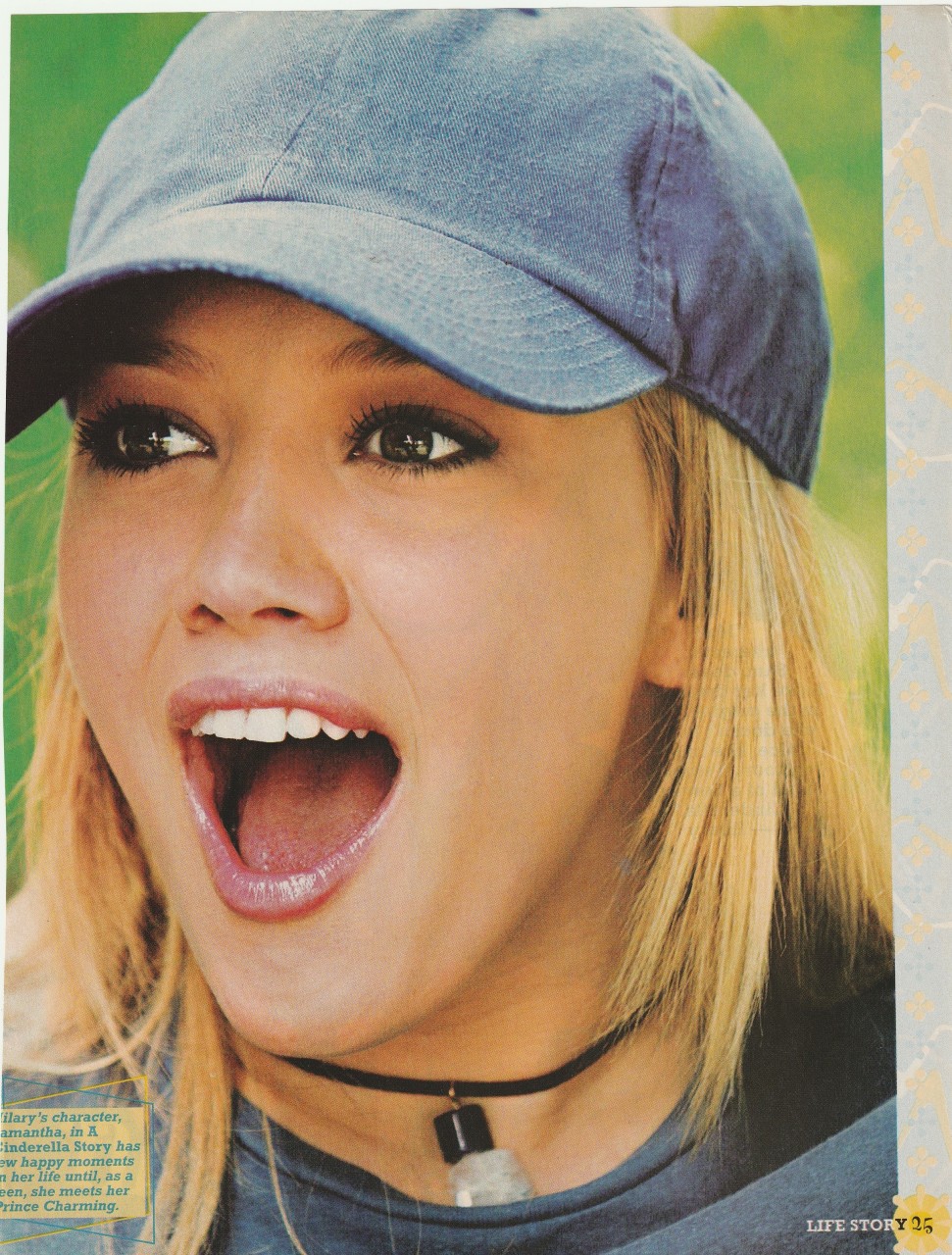 Hilary Duff teen magazine pinup clipping on set chair - Image 2