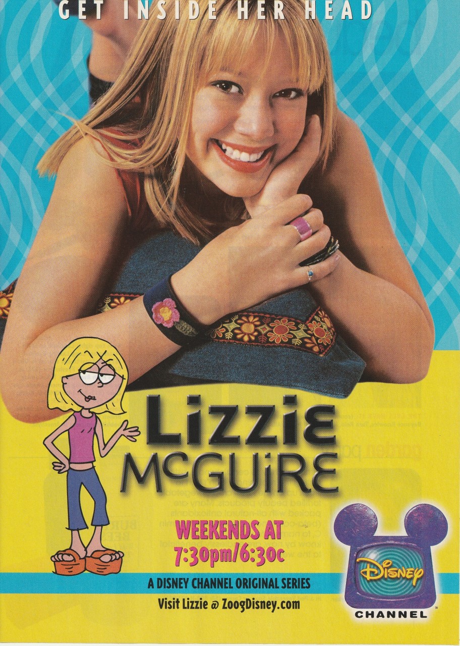 Hilary Duff teen magazine pinup clipping Lizzie Mcguire Disney Channel add Rare Pix