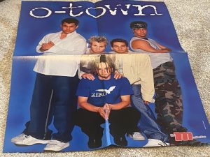 O-town Nsync teen magazine poster Makinng the Band squatting M collection Pix