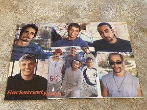 Backstreet Boys teen magazine poster clipping boy band Popcorn mag multi pics