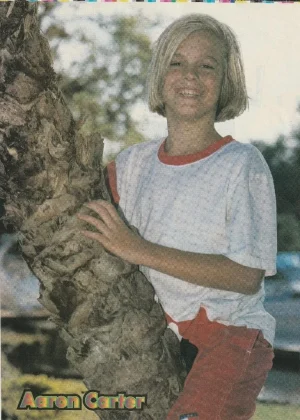 Aaron Carter Hanson teen magazine pinup clipping tree shorts Rip Rare Young Pix