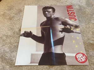 Justin Timberlake NSYNC Vintage Poster 90s Boy Band Nostalgia Shirtless Pop Star
