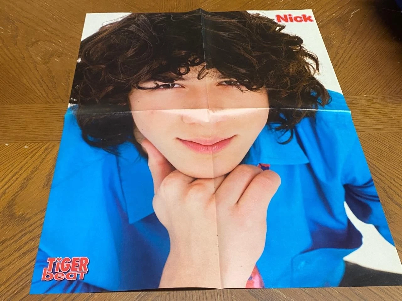 Kevin Jonas Nick Jonas teen magazine poster clipping foldout headshot Bop Rare