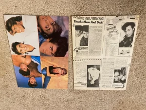 Andrew Ridgeley George Michael teen pinup clipping Bop mini mag shirtless Pix