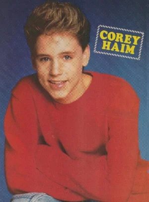 Corey Haim Michael J. Fox teen magazine pinup clipping Teen Machine Collectible