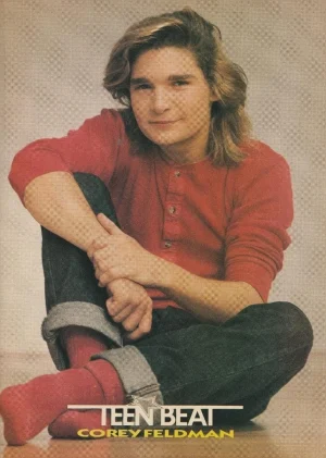 Corey Feldman Chad Allen teen magazine pinup clipping red socks Teen Beat 80's