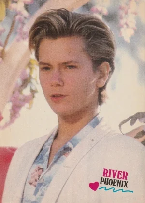 River Phoenix Tiffany teen magazine pinup clipping Vintage Teen Machine Rip Pix