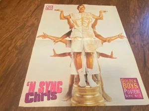 Chris Kirkpatrick teen magazine poster clipping Vintage Nsync Mega Star Pix 90's