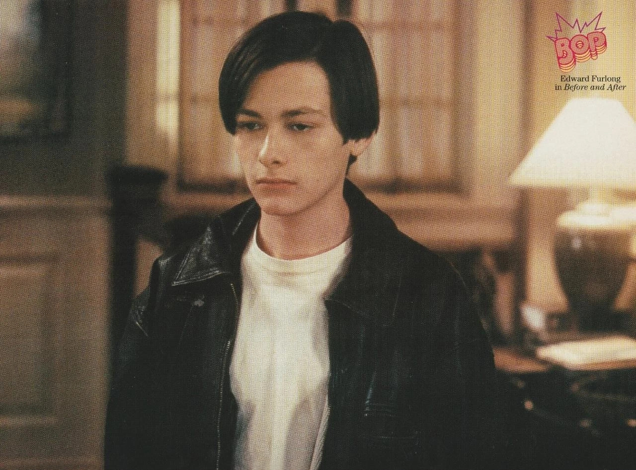 Edward Furlong 3T teen magazine pinup clipping Collectible Before and After Bop