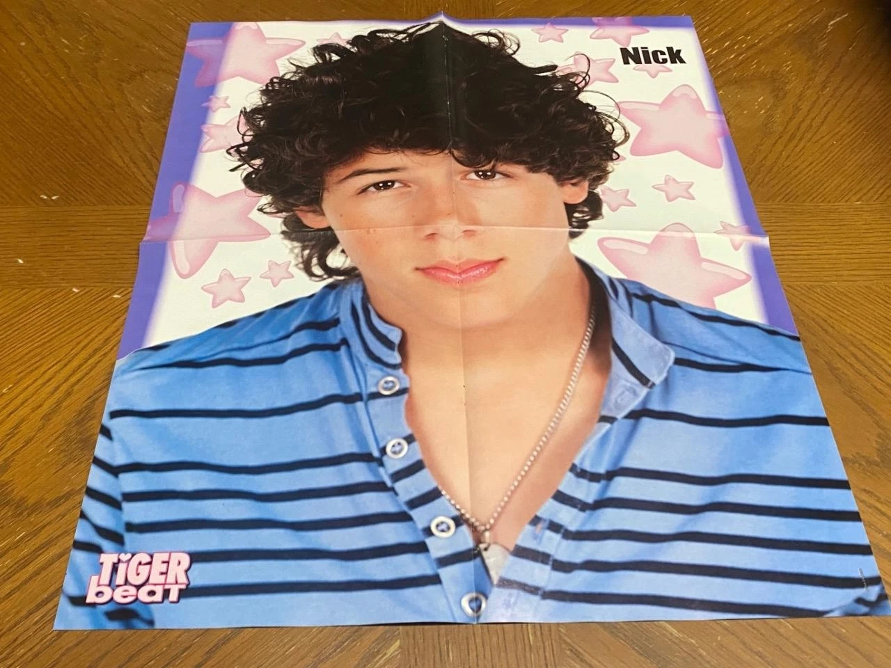 Zac Efron Nick Jonas teen magazine poster clipping foldout black shirt modeling - Image 2