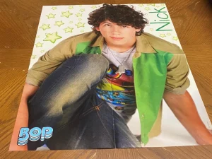 Zac Efron Nick Jonas teen magazine poster clipping foldout sexy pose modeling
