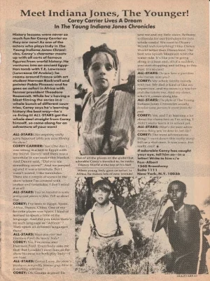 Corey Carrier Shannen Doherty teen magazine pinup clipping vintage pix 90210
