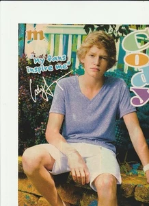 Cody Simpson teen magazine pinup clippings cutting white shorts vintage M Pix