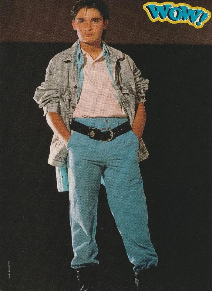 Matthew Newmark Corey Feldman teen magazine pinup clipping vintage 80's Wow - Image 2