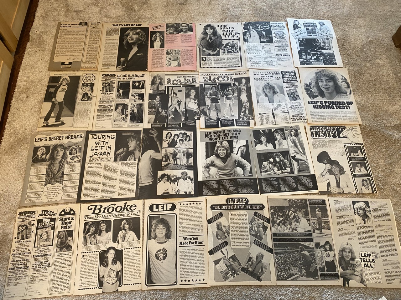 Leif Garrett teen magazine pinup poster clippings lot child star Teen Beat Pix - Image 3