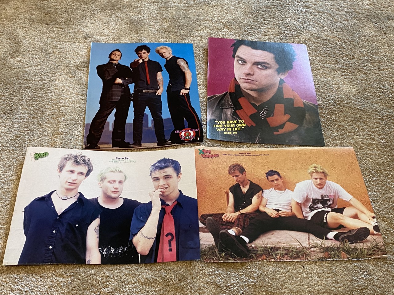 Green Day Billie Joel Armstrong teen magazine pinup clippings lot Bop cuttings