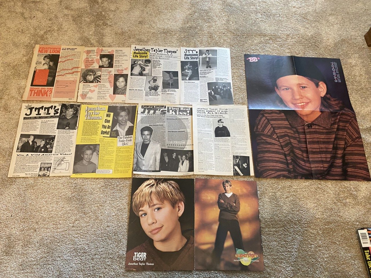 Jonathan Taylor Thomas teen magazine pinup poster clippings lot Bop cuttings JTT - Image 4