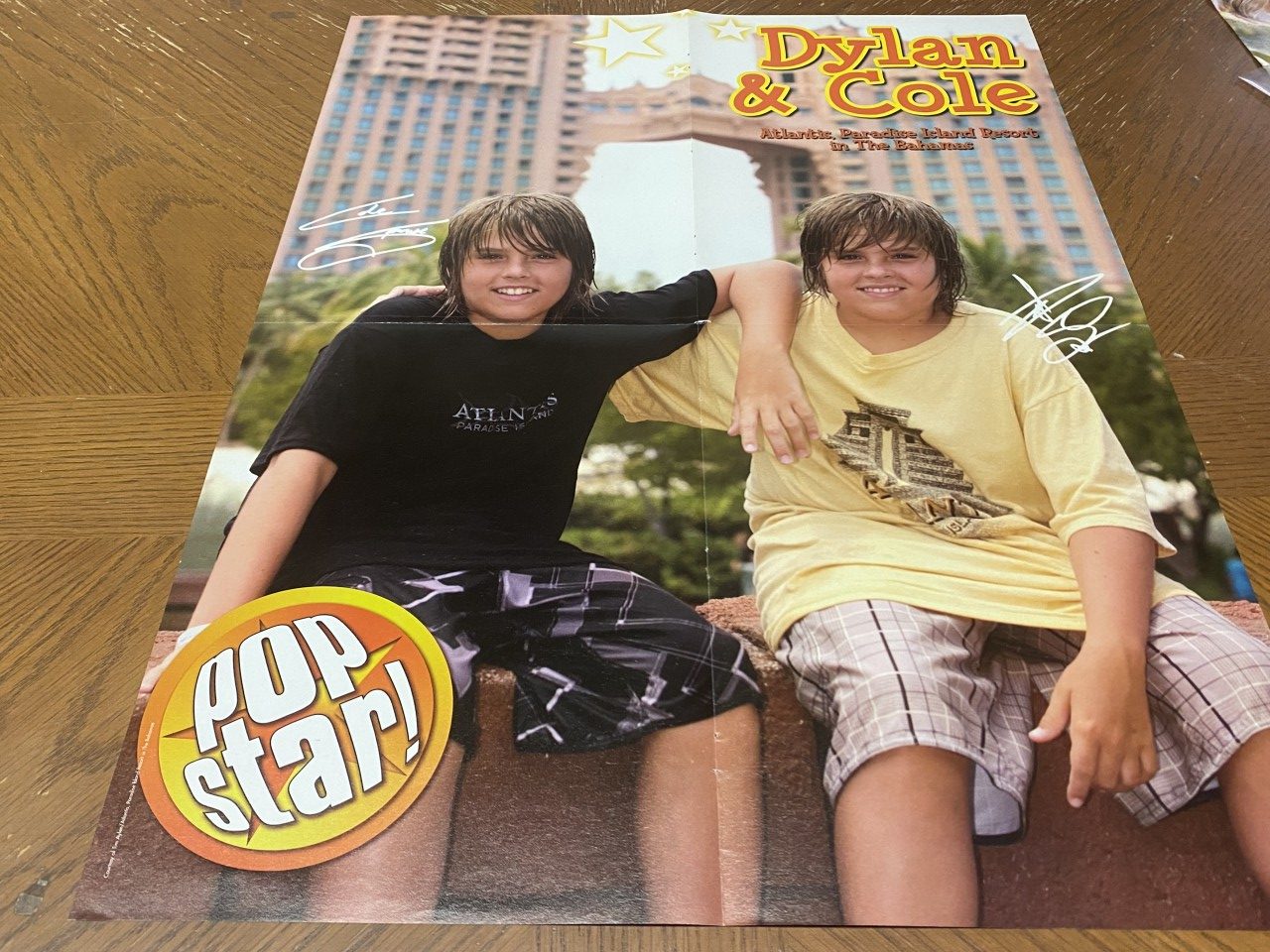 Cole Sprouse Dylan Sprouse Jonas Brothers teen magazine poster clipping wet hair