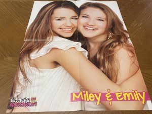 Miley Cyrus Emily Osment Kevin Jonas teen poster clipping Hannah Montana Pix