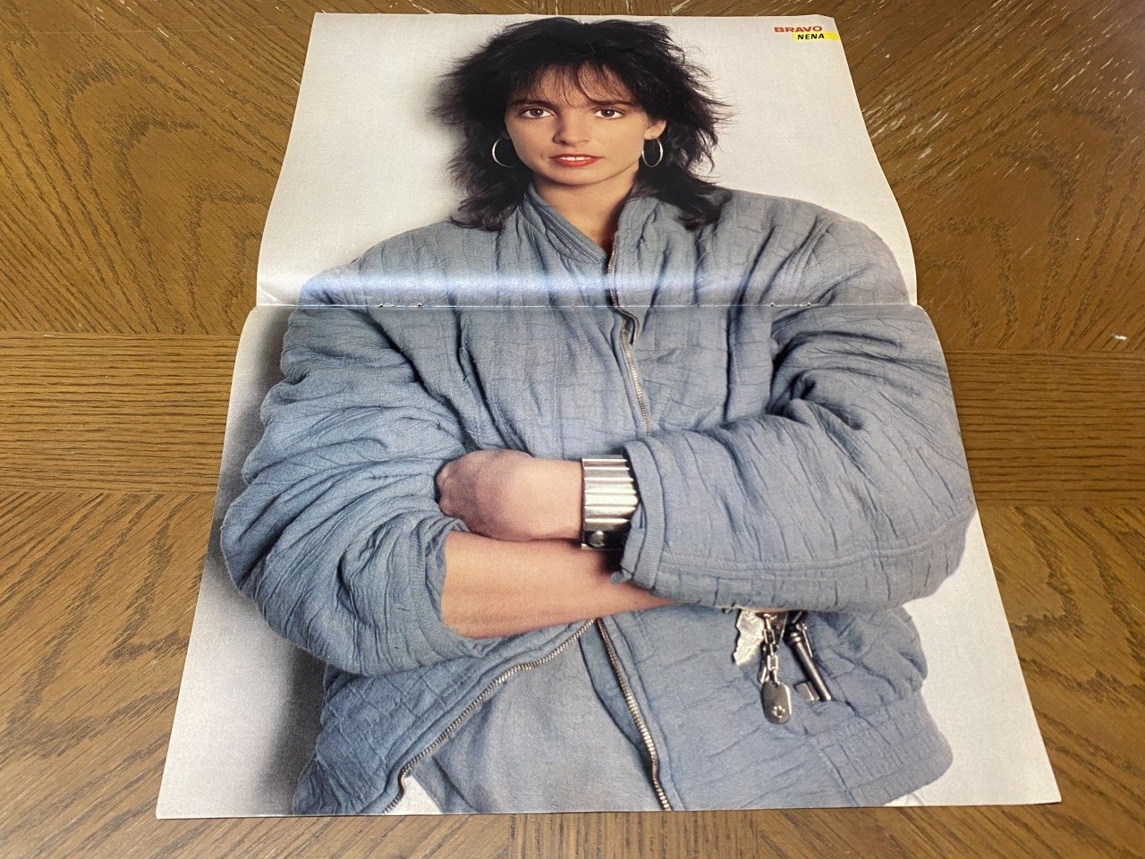 Nena teen magazine poster clipping 2 page foldout Bravo music group Pix Bop