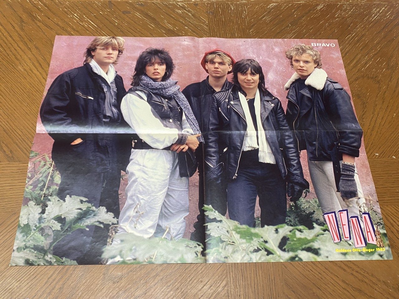 Nena teen magazine poster clipping 4 page foldout Bravo music group Pix Bop