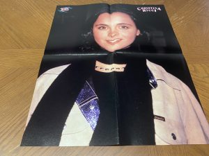 Christina Ricci Leonardo Dicaprio teen magazine poster modelinng Casper scarf BB