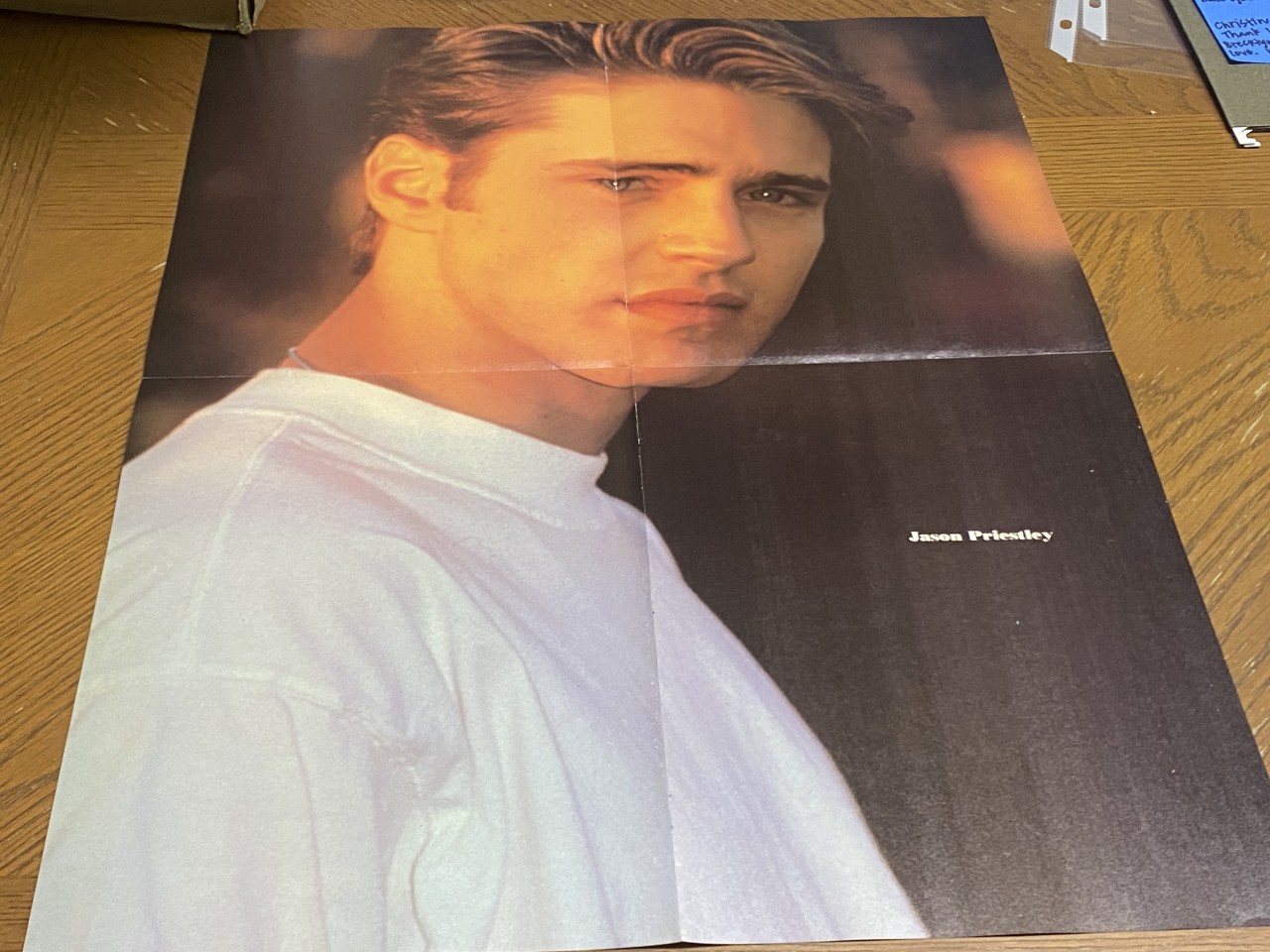 Luke Perry Jason Priestley magazine poster clipping Vintage Planet Hollywood Bop - Image 2