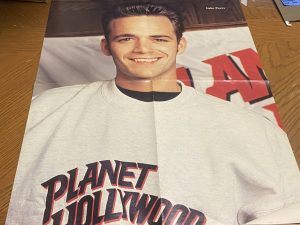Luke Perry Jason Priestley magazine poster clipping Vintage Planet Hollywood Bop