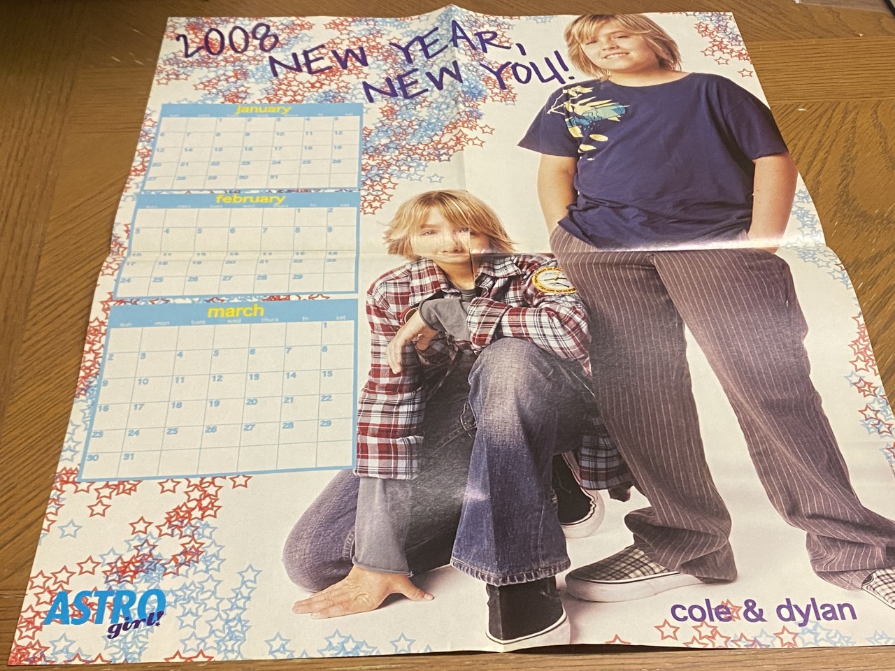 Dylan Sprouse Cole Sprouse Miley Cyrus magazine poster clipping 2008 Astro Pix