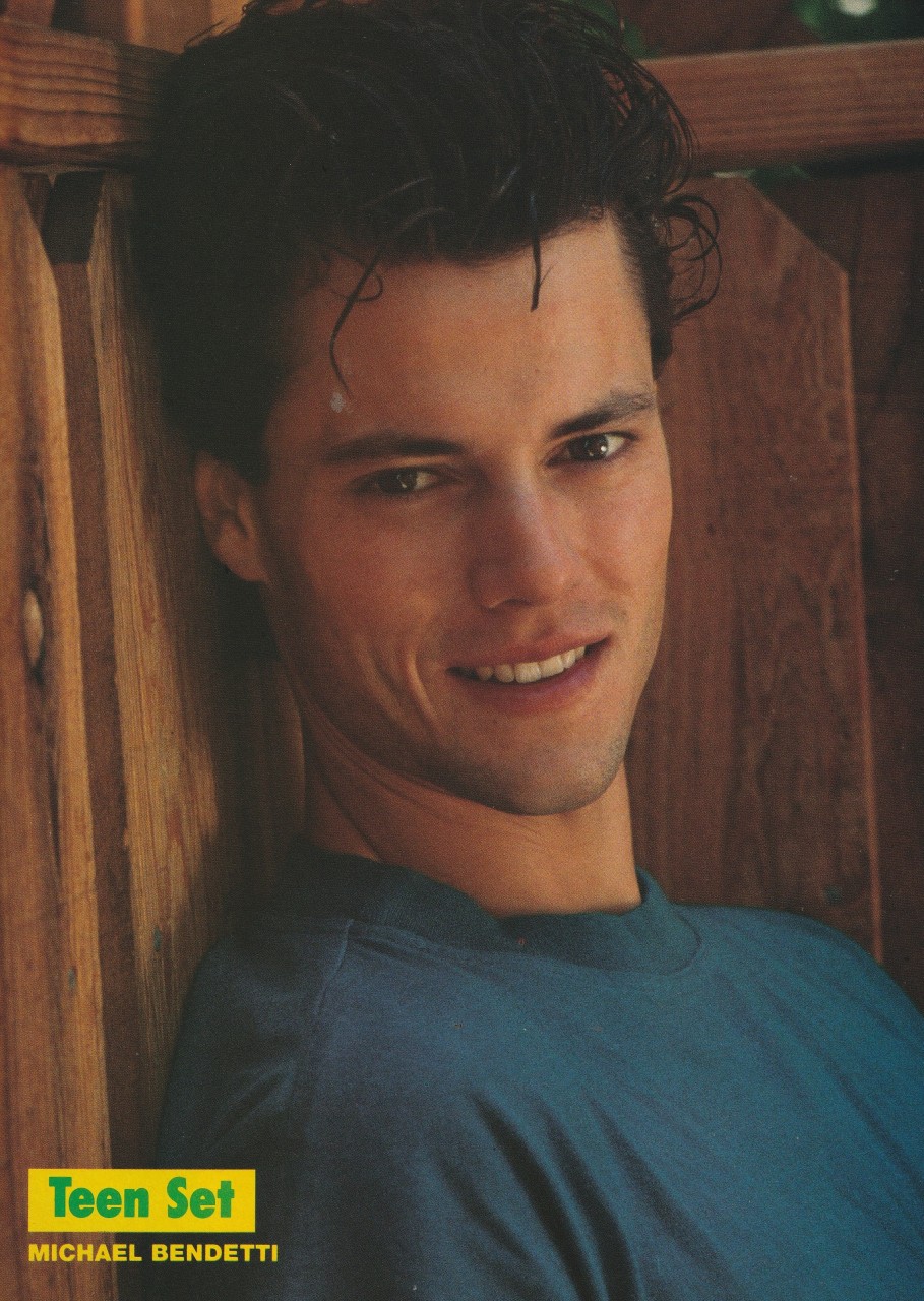 Michael Bendetti teen magazine pinup clipping cutting Teen Set Actor Celebrity