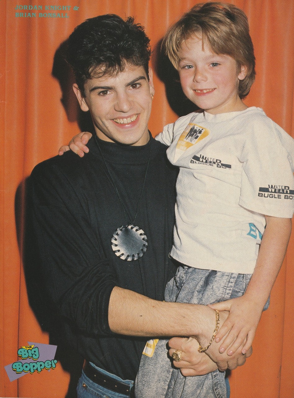 Jordan Knight Brian Bonsall New Kids on the block teen pinup clipping cutting