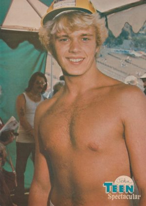 John Schneider Rob Lowe teen magazine pinup clipping cutting vintage Shirtless