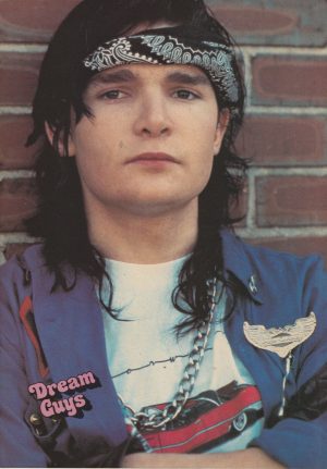 Corey Feldman Trey Ames teen magazine pinup clipping cutting vintage brick wal