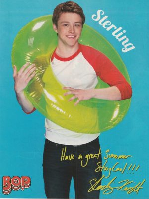 Sterling Knight Taylor Lautner teen magazine pinup clipping Bop Pix inner tube