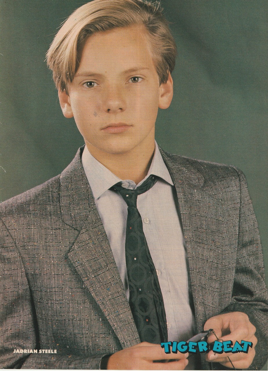 Jadrian Steele teen magazine pinup clipping young boy modeling Pix suit Tiger