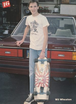 Wil Wheaton Simon Le Bon teen magazine pinup clipping skateboard 16 mag Pix