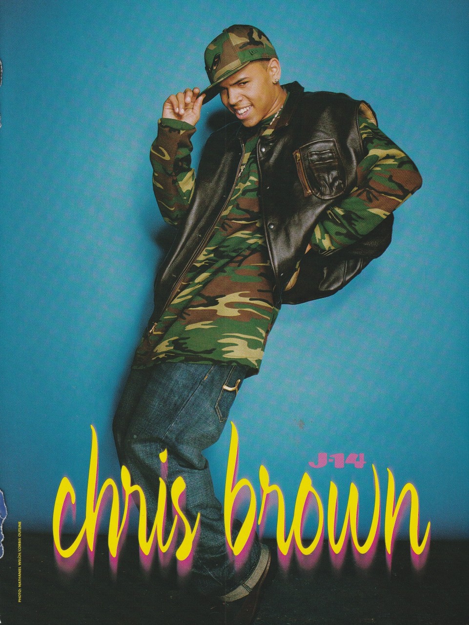 Chris Brown Green Day teen magazine pinup clipping J-14 hat rock stars Pix - Image 2