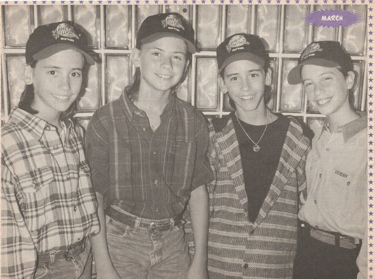 Moffatts teen pinup clipping pre teen 90’s pix Planet Hollywood Bop country star