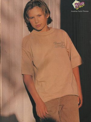 Jonathan Taylor Thomas teen pinup clipping sun set Young JTT pre teen modeling