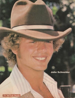 John Schneider Tony Geary teen pinup clipping TV Tattle Tales had headshot Pix