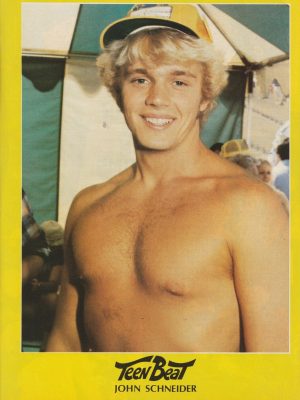 John Schneider teen pinup clipping shirtless hat Teen Beat Dukes of Hazzard Pix