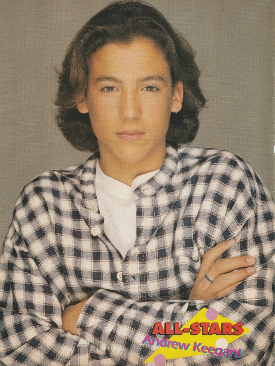 Rider Strong Andrew Keegan teen pinup clipping jean jacket All-Stars World Pix - Image 2